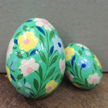 Lime Bells Hand Crafted Egg 50 mm