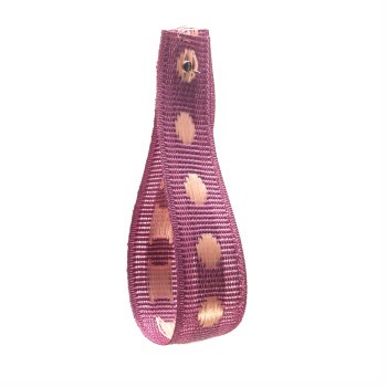 Pale Plum Ribbon with Dots 10 mm