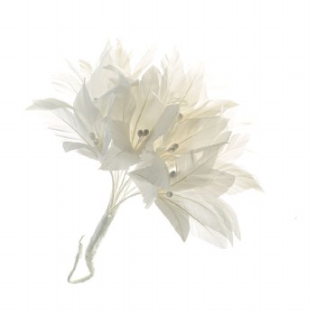 White Feather Flower 150 mm