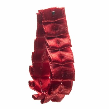 Ruby Slippers Pleated Satin Ribbon 12 mm