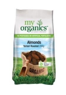 Almonds Tamari Roasted 200G My Organics