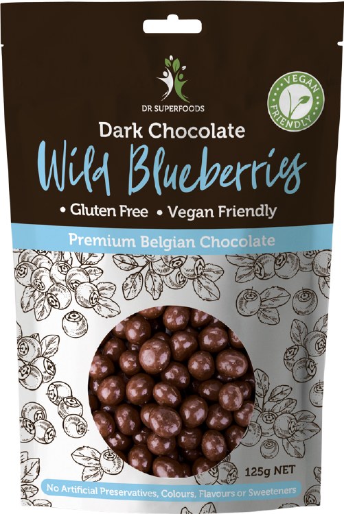 Blueberry Bliss Dark Chocolate Blueberries 125g