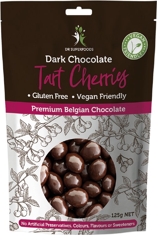 Cherry Bombs Dark Chocolate Tart Cherries 125g