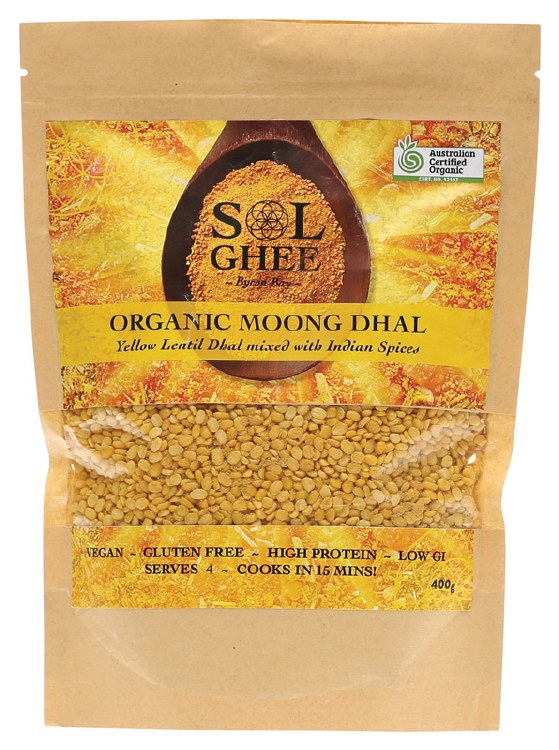 Organic Moong Dhal Yellow Lentil Dhal Mix 400g