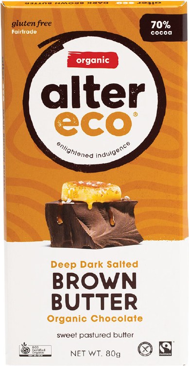 Chocolate (Organic) Dark Brown Butter 80g