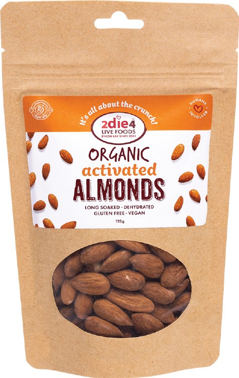 Activated Organic Almonds 120g