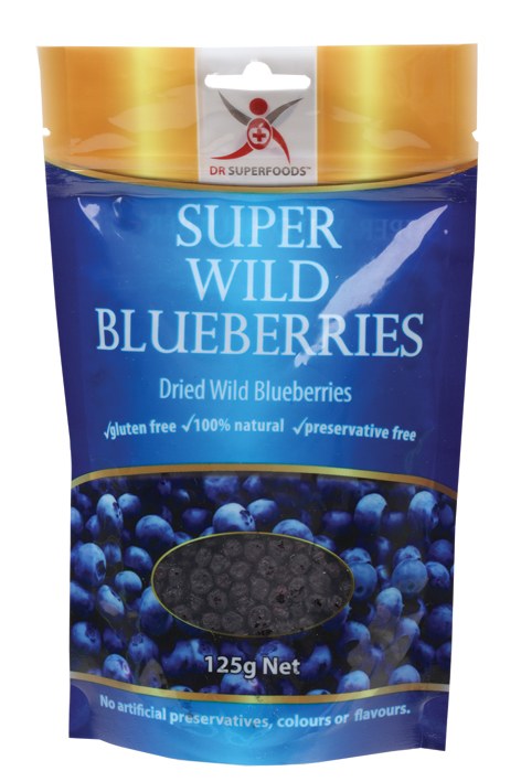 Super Wild Blueberries Dried Wild Blueberries 125g