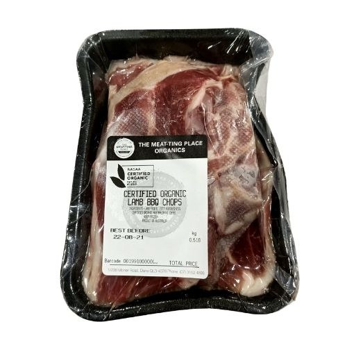 Certified Organic Lamb Bbq Chops 500g