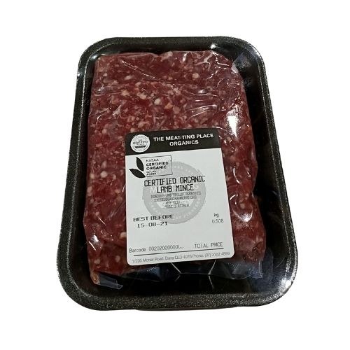 Certified Organic Lamb Mince 500g