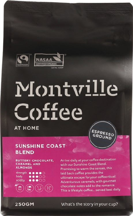 Coffee Ground (Espresso) Sunshine Coast Blend 250g