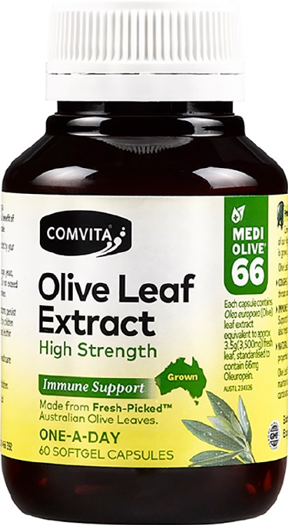 Olive Leaf Extract Capsules (Medi Olive 66) 60