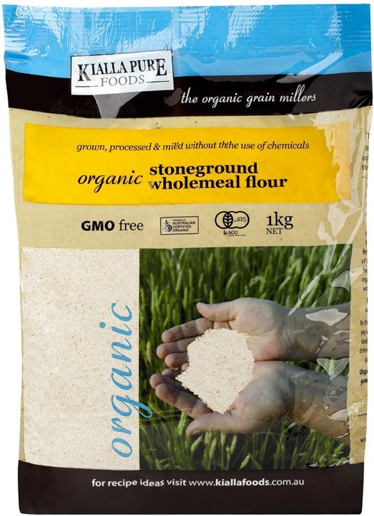 Organic Stoneground Wholegrain Plain Flour 1kg
