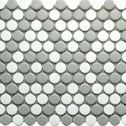 PENNYROUND GRAY/WHITE MATTE