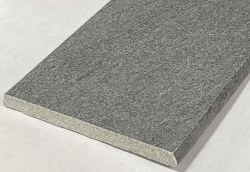 QUARTZITE - DARK GRAY 4X24 BULLNOSE QUARTZITE - DARK GRAY 4X24 BULLNOSE