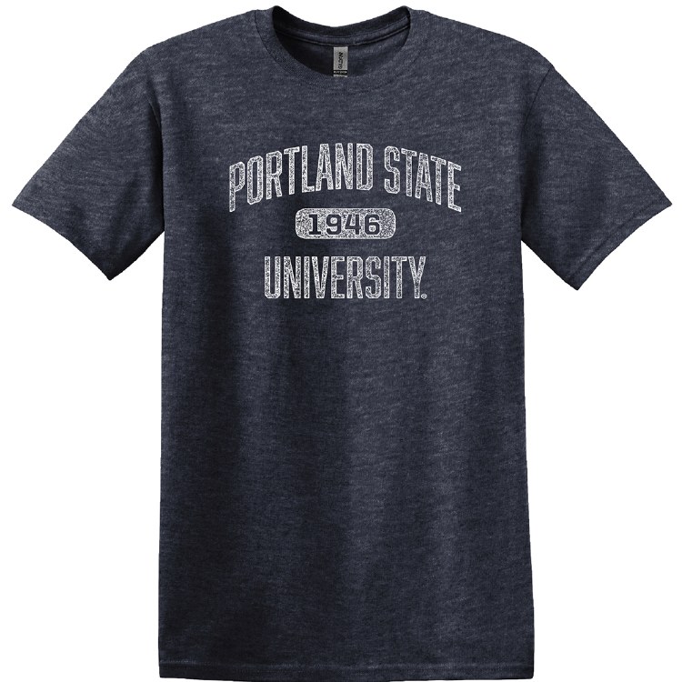 CH Gray PSU Shield Tee Large