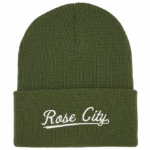 Rose City Beanie Olive Green