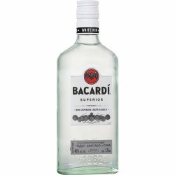 Bacardi Rum White 375 Ml