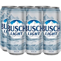 Busch Light 6pk 16 Oz