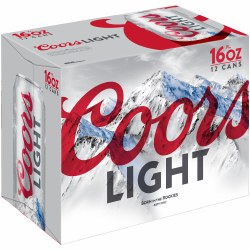 Coors Light 12 Pk 16oz Can