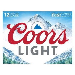 Coors Light 12 Pk Cans