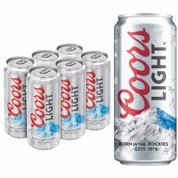 Coors Light 6pk 16z Can