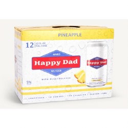 Happy Dad Pineapple Seltz 12pk