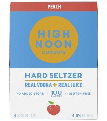 High Noon Peach 4pk