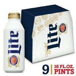 Miller Lite 9pk 16z Alum