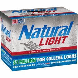 Natural Light 30 Pk Can