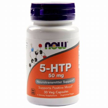 NOW 5-HTP 50 mg, 30 capsules