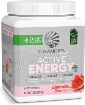 SUNWARRIOR Sport Active Energy, Watermelon Wave, 10 Ounces