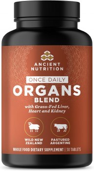 ANCIENT NUTRITION Once Daily Organs Blend, 30 Tablets