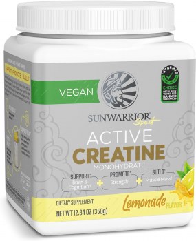 SUNWARRIOR Active Creatine, Lemonade, 12.34 Ounces