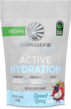 SUNWARRIOR Active Hydration, Coconut Berry, 7.4 Ounces