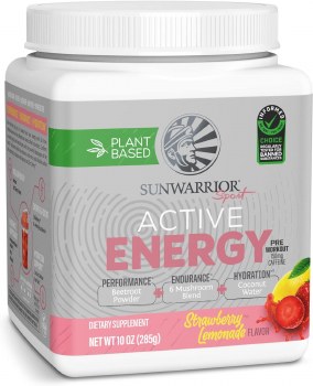 SUNWARRIOR Sport Active Energy, Strawberry Lemonade, 10 Ounces