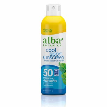 ALBA BOTANICA, Cool Sport Spray Sunscreen, 50 SPF