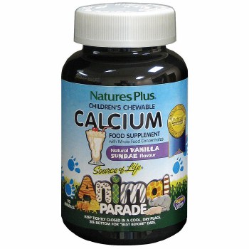 NATURE'S PLUS Animal Parade® Children's Chewable Calcium Vanilla Sundae, 90 Animal Shaped Tablets