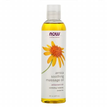 NOW Arnica Soothing Massage Oil, 8 oz