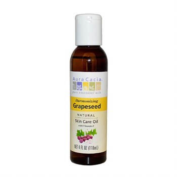 AURA CACIA Grapeseed Oil, 4 oz