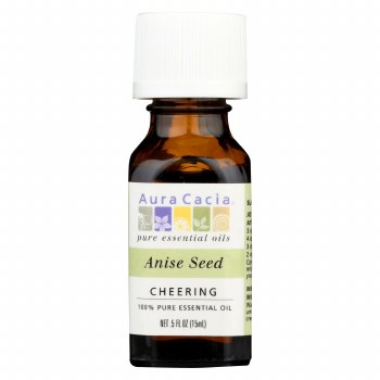 AURA CACIA Anise Seed Pure Essential Oil, 0.5 oz