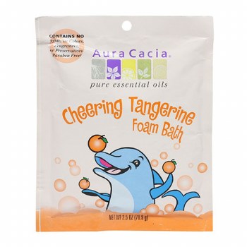 AURA CACIA Cheering Tangerine Foam Bath, 2.5 oz