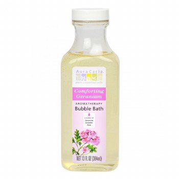 AURA CACIA Comforting Geranium Bubble Bath, 13 fl oz