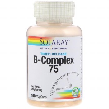 SOLARAY B-Complex 75, 100 VegCaps