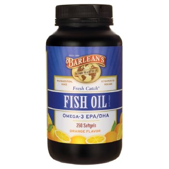 BARLEAN'S Fish Oil, Orange Flavor, 250 softgels