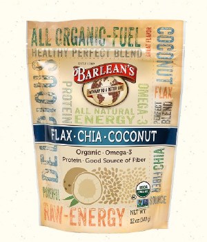 BARLEANS Organic Flax, Chia &amp; Coconut, 12 oz