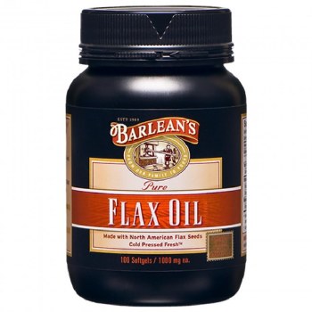 BARLEAN'S Pure Flax Oil 1000 mg, 100 softgels