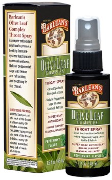 BARLEAN's Olive Leaf Coplex, Throat Spray, 1.5 oz