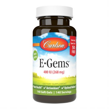 CARLSON E-Gems 400IU, 140 Softgels