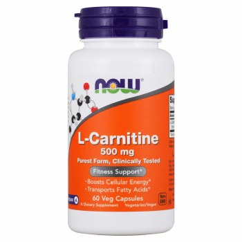 NOW L-Carnitine 500 mg, 60 capsules