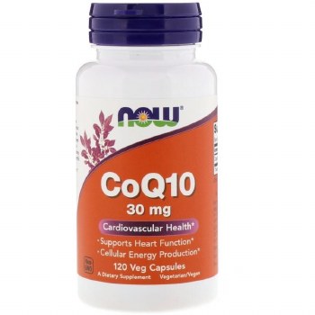 NOW CoQ10 30mg, 120 veg capsules